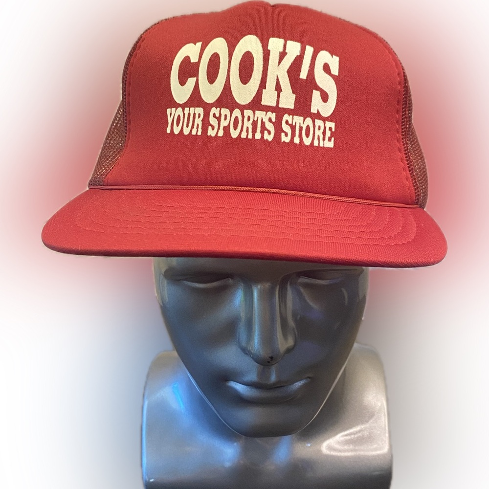 Maroon Cook’s Sport Store Twin City Knitting Hat